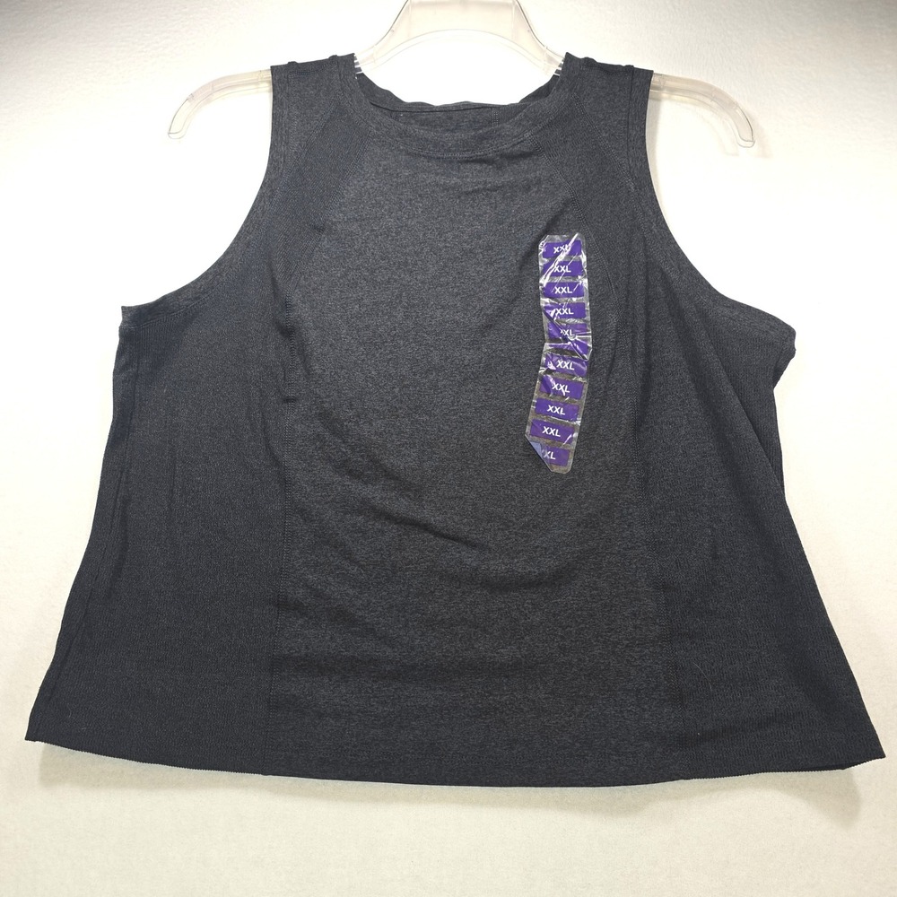 Member's Mark Women XXL Soft Rib‎ Tank Top Charcoal Gray Heather SAM22SPT16